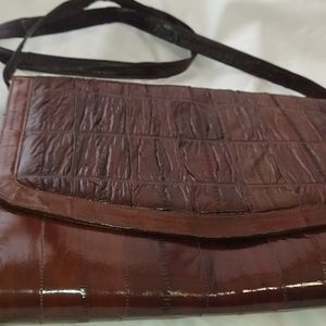 Eel skin Purse 80s